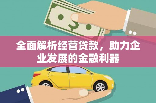 乐昌全面解析经营贷款，助力企业发展的金融利器