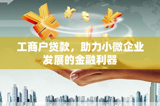 乐昌工商户贷款，助力小微企业发展的金融利器