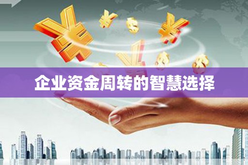 乐昌企业资金周转的智慧选择