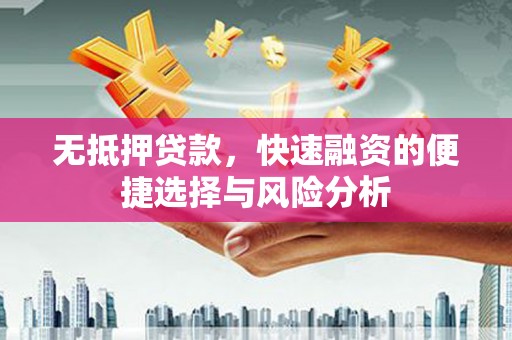 乐昌无抵押贷款，快速融资的便捷选择与风险分析