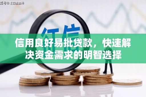 乐昌信用良好易批贷款，快速解决资金需求的明智选择