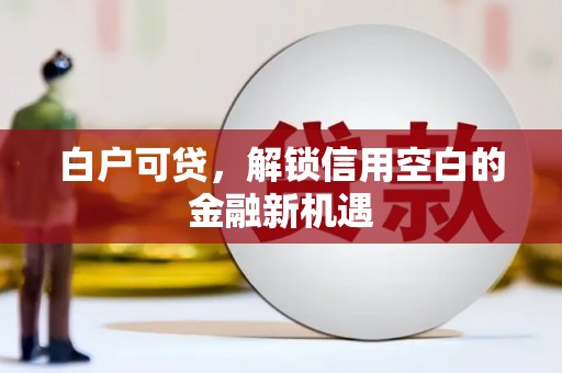 乐昌白户可贷，解锁信用空白的金融新机遇