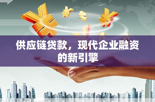 乐昌供应链贷款，现代企业融资的新引擎
