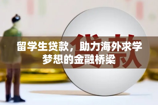 乐昌留学生贷款，助力海外求学梦想的金融桥梁
