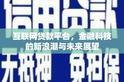乐昌互联网贷款平台，金融科技的新浪潮与未来展望