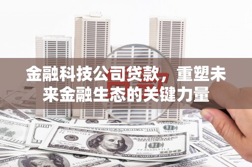 乐昌金融科技公司贷款，重塑未来金融生态的关键力量