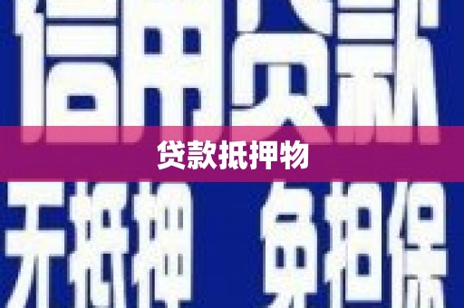 乐昌贷款抵押物