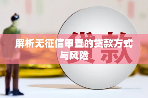 乐昌解析无征信审查的贷款方式与风险