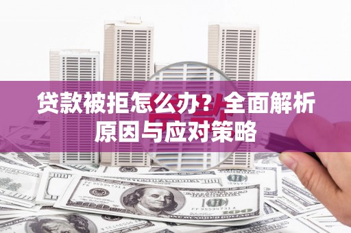 乐昌贷款被拒怎么办？全面解析原因与应对策略