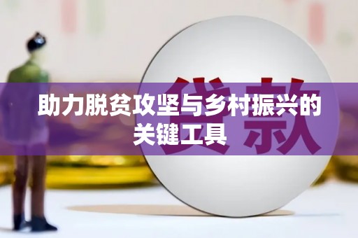 乐昌助力脱贫攻坚与乡村振兴的关键工具