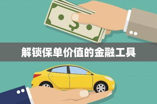 乐昌解锁保单价值的金融工具